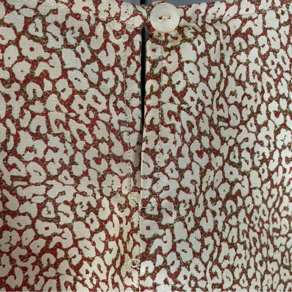 Vintage Silk club 100% silk animal print blouse - Picture 4 of 5